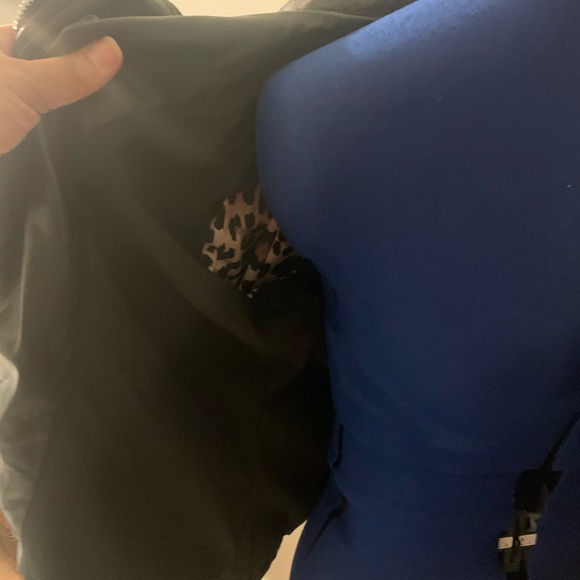 Black Biker style pleather jacket with tassels. - Picture 6 of 8